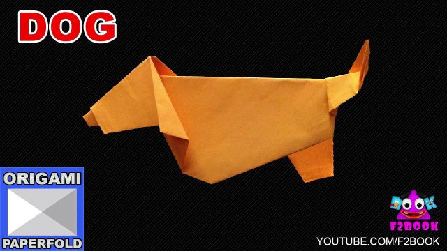 Origami Dog Folding Instructions - How to Make an Origami - F2BOOK Video 80