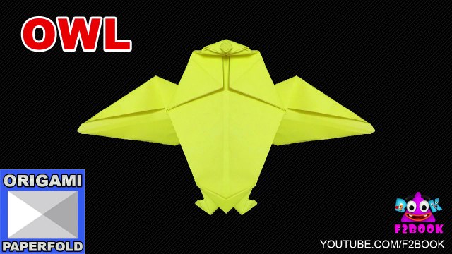 Easy Origami Owl Instructions - How to Make a Paper Animals F2BOOK Video 82