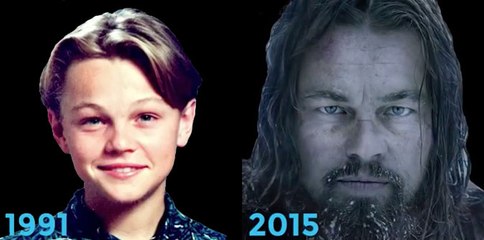 Evolution du visage de Leonardo DiCaprio entre 1991 et 2015