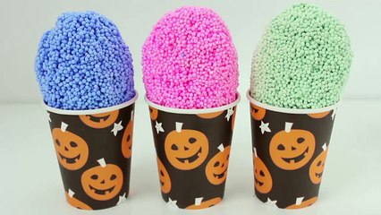 Halloween Cups Surprise Eggs Huevos Sorpresa Play Foam Eggs Peppa pig Barbie