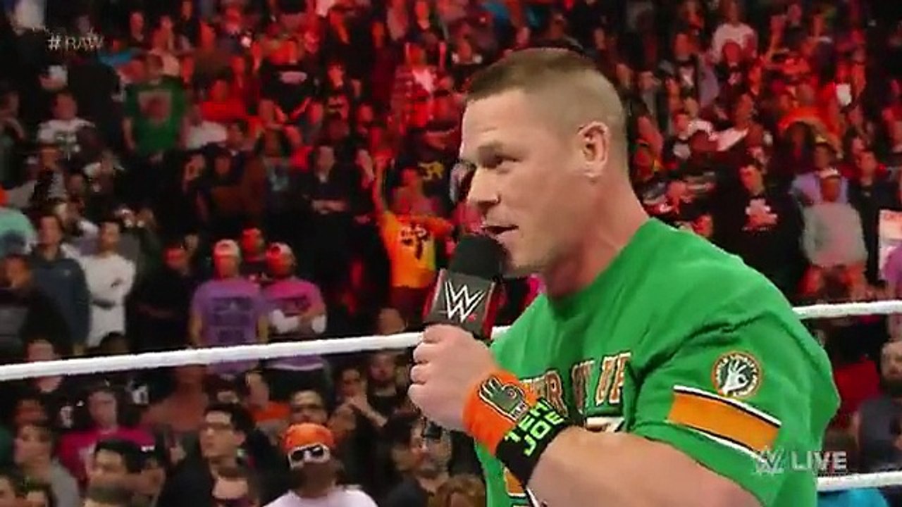 John Cena returns to WWE- Raw_ December 28_ 2015