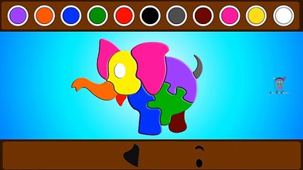 Colors for Children to Learn with Elephant - Colours for Kids to Learn - Kids Learning Videos