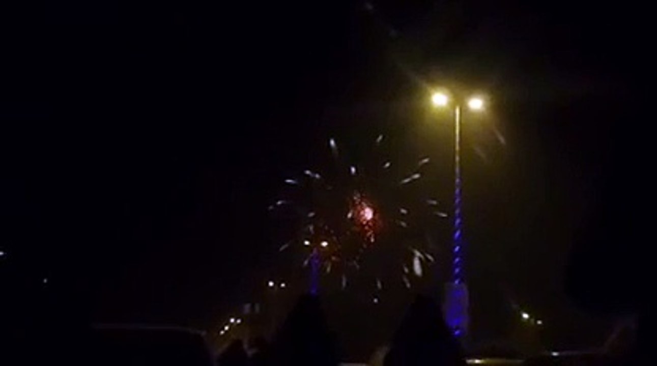 Amazing fireworks at Bahria Town Eiffel Tower Lahore New Year