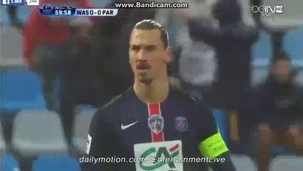 Zlatan Ibrahimović Super Goal Wasquehal 0-1 PSG Ligue 1