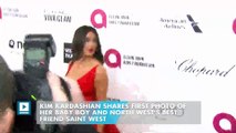 Kim Kardashian Shares First Photo of Her Baby Boy and North West's Best Friend Saint West