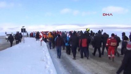 Kars Sarıkamış'ta Şehitler, Şiddetli Soğukta Anıldı