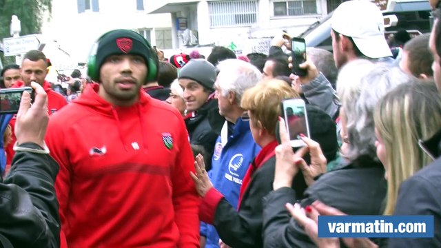 RCT-Pau: l'arrivée des Toulonnais à Mayol
