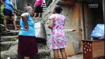 Moradores deixam Morro da Boa Vista após deslizamento de pedra
