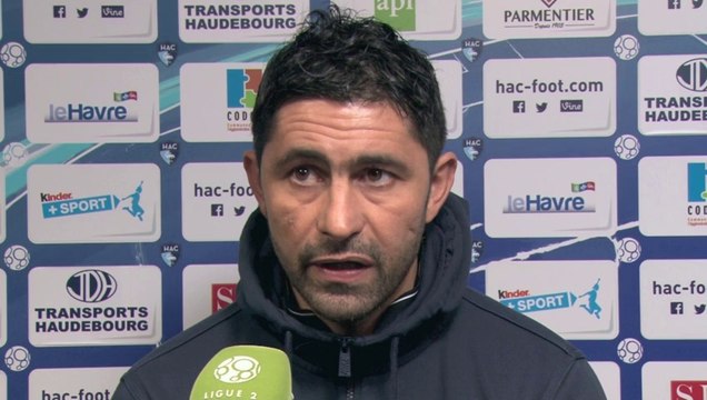 Après HAC - Amiens SC (3-2), réaction d'Oswald Tanchot