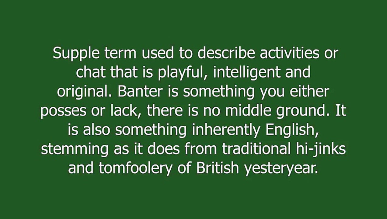 banter meaning and pronunciation video Dailymotion