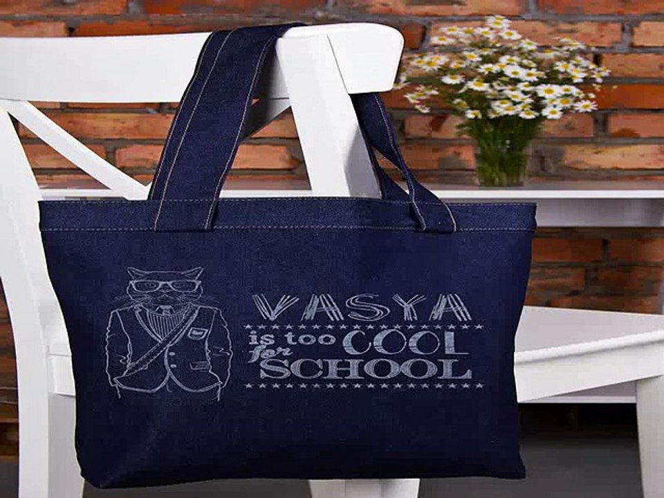 Роскошный и недорогой подарок на все случаи жизни - Сумка с Вашим текстом Too cool for school в г. Москва