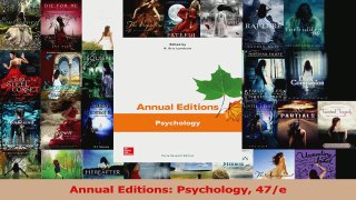 PDF Download  Annual Editions Psychology 47e PDF Online