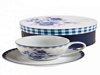 Приличный подарок на день рождения - Чайная пара Синие цветы в г. Ульяновск