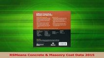 PDF Download  RSMeans Concrete  Masonry Cost Data 2015 PDF Online
