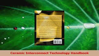 PDF Download  Ceramic Interconnect Technology Handbook Read Online