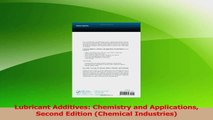 PDF Download  Lubricant Additives Chemistry and Applications Second Edition Chemical Industries Download Full Ebook