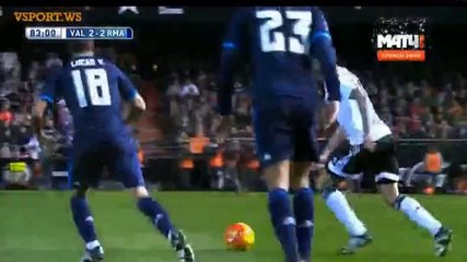 Alcacer Paco Goal - Valencia 2 - 2 Real Madrid - 03_01_2016