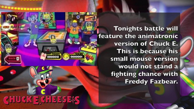 FREDDY FAZBEAR vs CHUCK E CHEESE! Cartoon Fight Club Episode 22