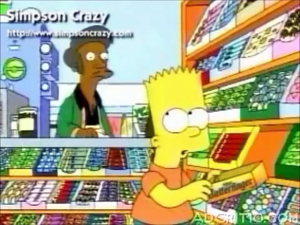 The Simpsons Butterfinger ADS