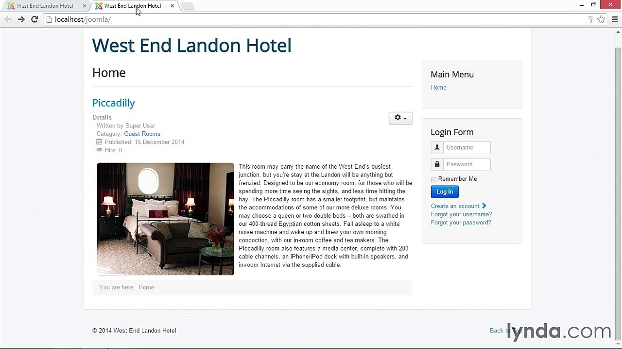020 Adding captions to article images - Working with Joomla! 3.3