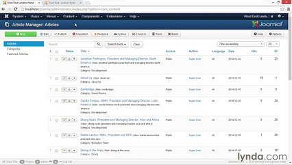 033 Content versioning - Working with Joomla! 3.3