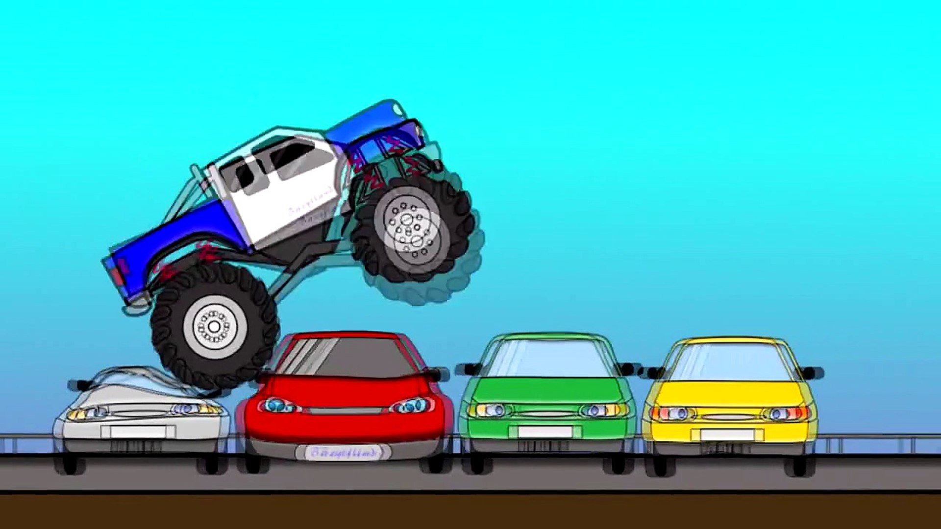 Monster Truck Part 1 (AUTA) Bajki dla dzieci Cartoons for kids -  Dailymotion Video