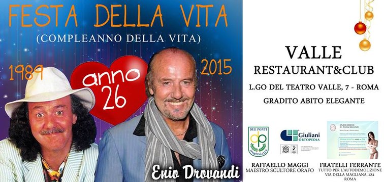 BellaVita - 26° Anniversario Festa della Vita di Enio Drovandi (22.12.2015)