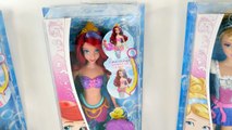 Disney Magical Water Princesses Color Changing Mermaid Ariel Aurora Cinderella Barbie Doll