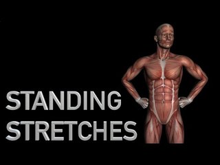 24 Standing Stretches - Black Background