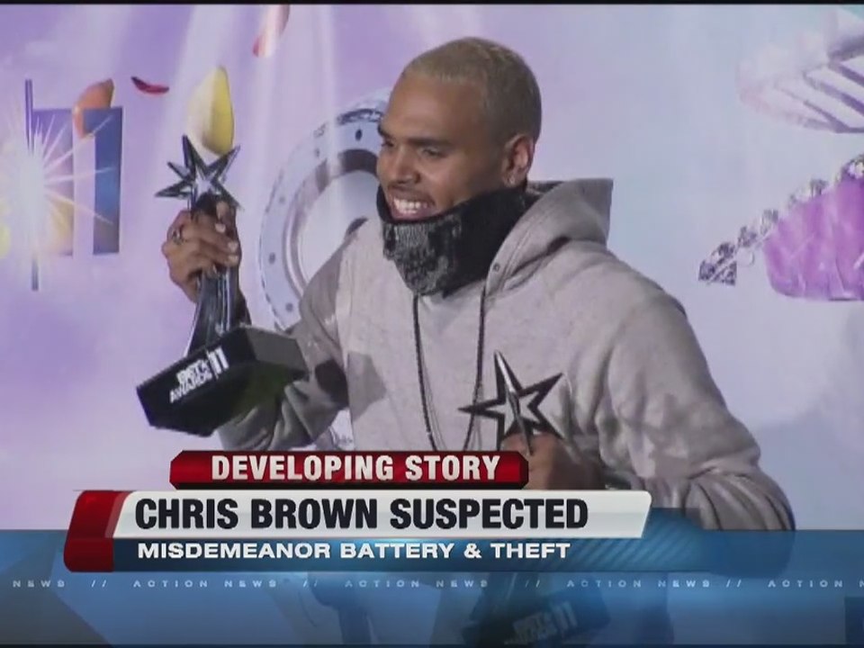 Chris Brown suspect in misdemeanor battery, theft