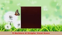 Download  Il Barbiere di Siviglia Vocal Score EBooks Online
