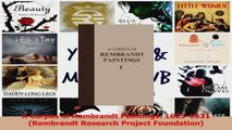 PDF Download  A Corpus of Rembrandt Paintings 16251631 Rembrandt Research Project Foundation PDF Full Ebook