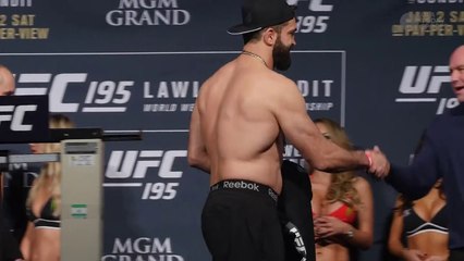 UFC 195 Co-Main Event Weigh-In Highlight