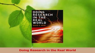 Download  Doing Research in the Real World Ebook Online