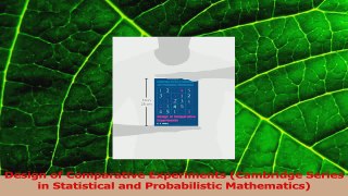 Download  Design of Comparative Experiments Cambridge Series in Statistical and Probabilistic Ebook Online