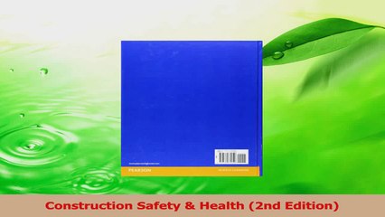 Read  Construction Safety  Health 2nd Edition PDF Free