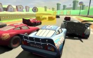 Cars Fast as Lightning - Dinoco McQueen VS Lightning McQueen vs Batmobile - Race
