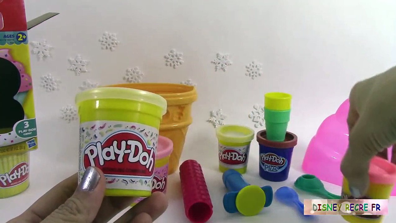 Pâte à modeler Glace Le Cornet de Glaces ♥ Play Doh Ice Cream Cone Container