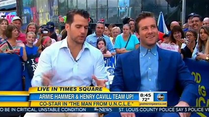 Henry Cavill & Armie Hammer   Good Morning America - Interview