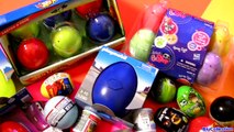 60 SURPRISE EGGS!!! Play Doh Playmobil HotWheels FisherPrice Nickelodeon Disney POOH Build