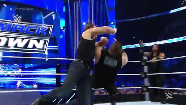 Roman Reigns with Dean Ambrose Vs Sheamus and Kevin Owens Fight