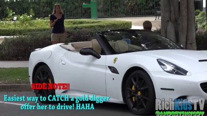 Kid Picking Up Girls with Ferrari - GOLD DIGGERS