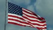 American Flag waving - Free HD stock footage with National Anthem