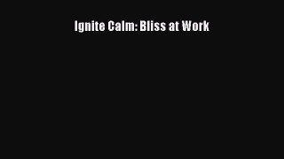 Ignite Calm: Bliss at Work [PDF Download] Online