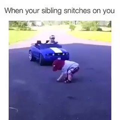 when your sibling snitches