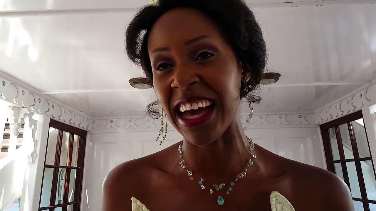 Princess Tiana on Mark Twain boat  Disneyland!