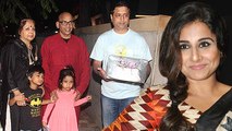 Vidya Balan Retuns Home To Celebrate Birthday