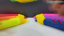 Rainbow Pencil Foam Clay Surprise Eggs Spider-Man SpongeBob Mickey Hello Kitty Gogos Barbapapa