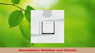 Download  Atmosphere Weather and Climate PDF Free