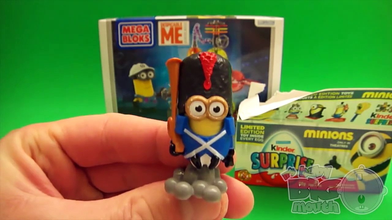 Minions Party! Opening Minions Kinder Surprise Eggs Blind Box and Mega Bloks Toys!